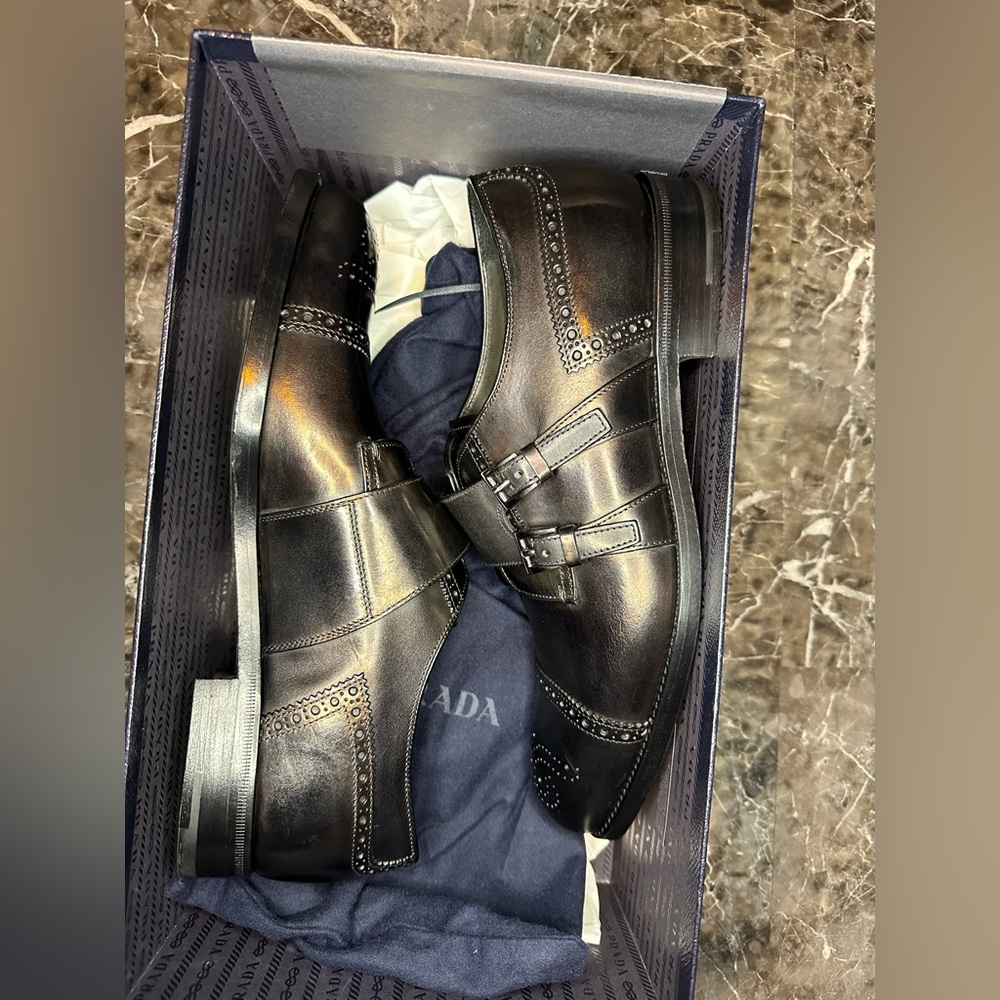 COPY - Men’s Authentic Prada monk dress shoe size 8 - Picture 11 of 17